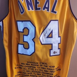 Shaq signed and authenticated jersey